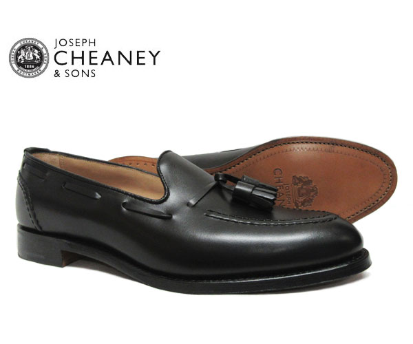 JOSEPH CHEANEY ジョセフ チーニー HARRY ハリー BLACK 5788/22 タッセルローファー ブラック *メンズ〔FL〕