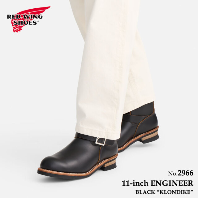 メンズ　エンジニアブーツ　ブラック　 By RED WING SHOES RED WING SHOES レッドウィング 2966 エンジニアブーツ 茶芯