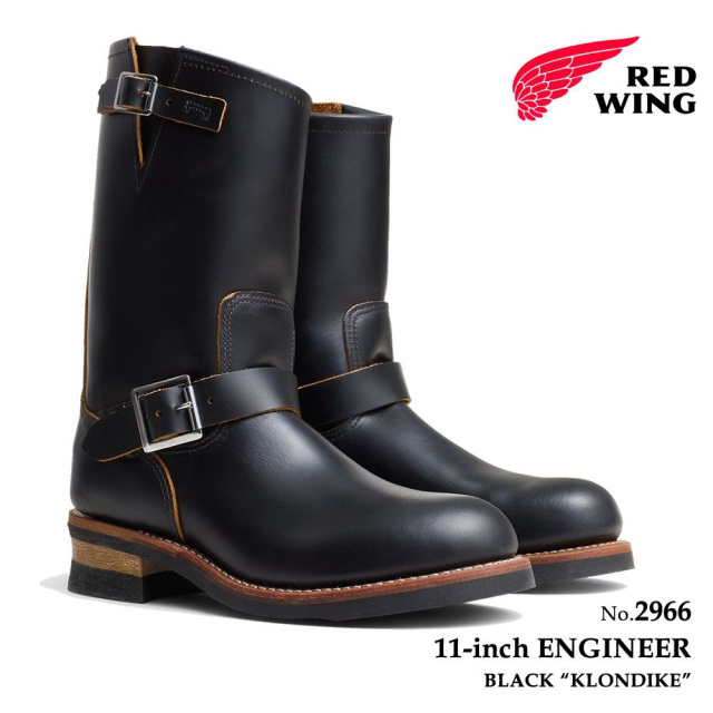 正規取扱店】レッドウィング RED WING 2966 エンジニアブーツ ブラック