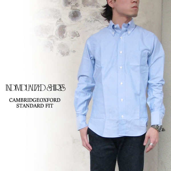 Individualized Shirts　Cambridge Oxford　STANDARD FIT BLUE　シャツ　オックスフォード　ボタンダウン　メンズ　〔FL〕