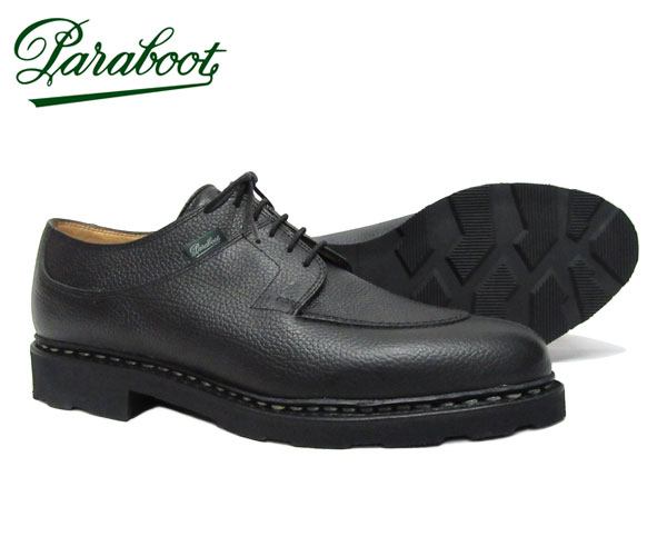 パラブーツ メンズ アヴィニョン ビジネスシューズ *ブラック Paraboot AVIGNON 141732 GR NOIR  グレインレザー　ノアール アビニョン ジボ革 Uチップ〔FL〕