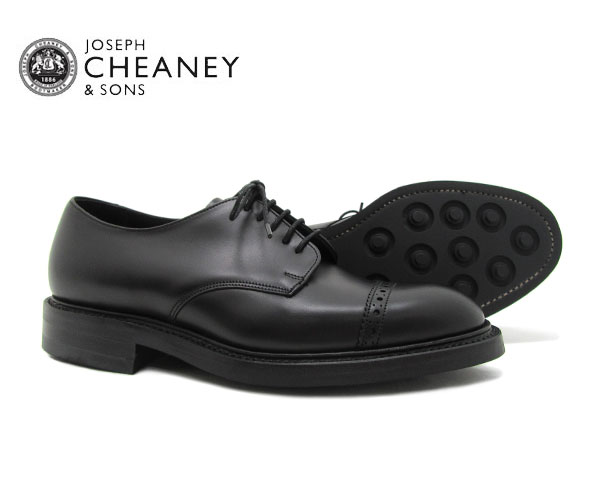 JOSEPH CHEANEY  ジョセフ チーニー アストウェル ASTWELL BLACK ビジネス 5793/99  ブラック *メンズ パンチドキャップトゥ シューズ〔FL〕