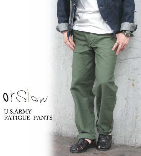 オアスロウ orslow メンズ ファティーグパンツ US ARMY FATIGUE PANTS ベイカーパンツ 日本製〔FL〕