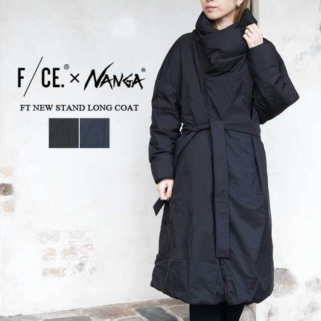 エフシーイー F／CE． ナンガ NANGA ロングコート FT NEW STAND LONG COAT エフティー ニュー スタンド ロング コート レディース FNA09252W0002 ダウン スタンドカラー 透湿防水性 防寒 ブラック ネイビー S M 日本製