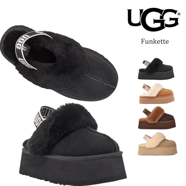 アグ UGG スリッポン レディース ファンケット 厚底 ブラック ブラウン ベージュ 1113474