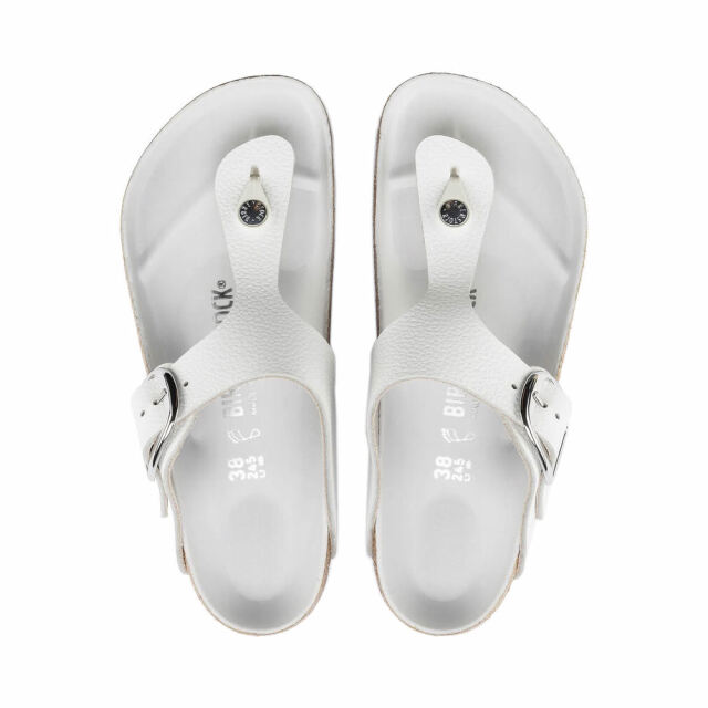 ビルケンシュトックサンダル37 白ギゼビッグバックル BIRKENSTOCK ビルケンシュトック サンダル レディース ホワイト