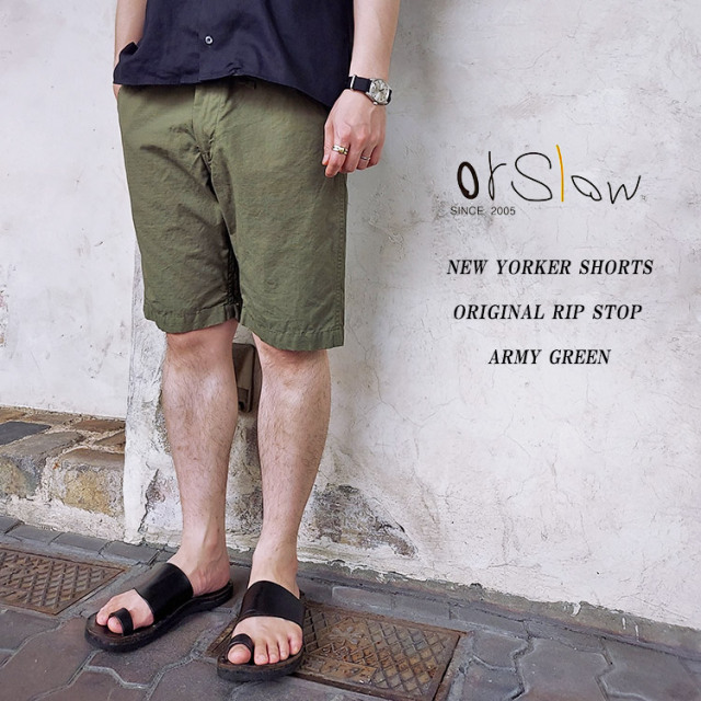 orSlow オアスロウ 03-7022 NEW YORKER SHORTS ニューヨーカーショーツ ショートパンツ コットン ユニセックス 日本製 〔FL〕