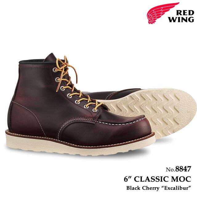 レッドウィング REDWING 8847 6インチ クラシック モック ブラックチェリー レッドウイング バーガンディー