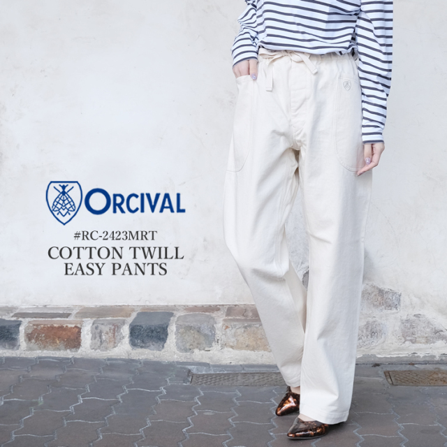 オーシバル オーチバル コットンツイル イージーパンツ レディース ボトムス ORCIVAL COTTON TWILL EASY PANTS LADIES キナリ #RC-2423MRT