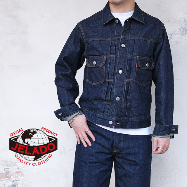 【XLサイズ専用】 JELADO ジェラード 55Denim Jacket 406XX デニムジャケット セカンドタイプ JP94406 ラストリゾート  インディゴ メンズ 〔FL〕