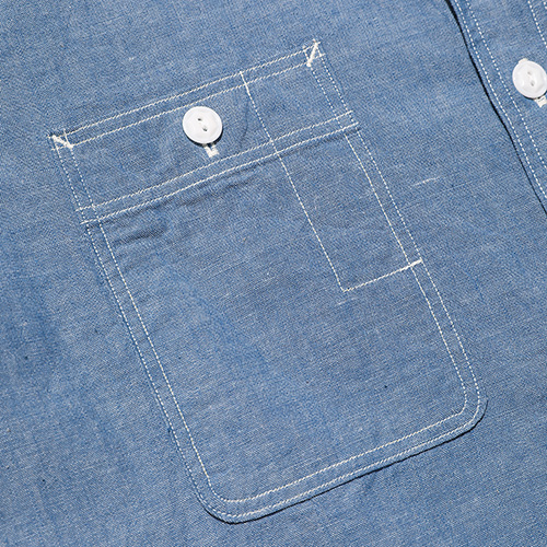 JELADO ジェラード Smoker Shirt スモーカーシャツ Indigo Chambray