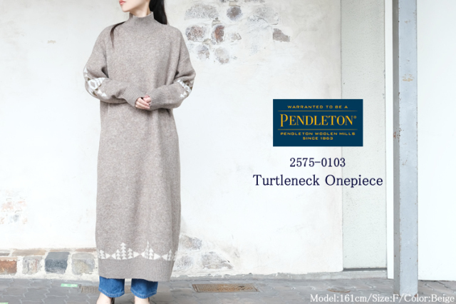 ネイティブ柄がインパクト大のニットワンピース＊