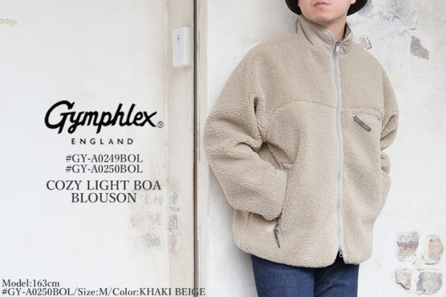 ジムフレックス コージーライトボア ジップアップ ブルゾン レディース