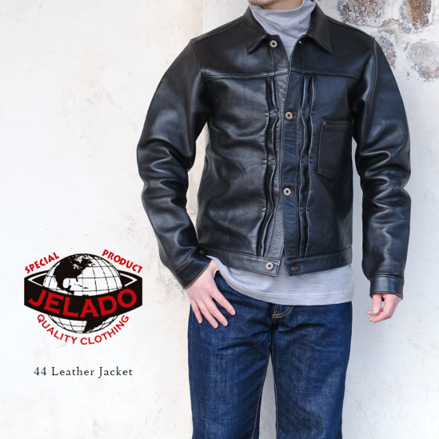 JELADO ジェラード 44Leather Jacket 44レザージャケット JP94409 ホースハイド 馬革 茶芯 大戦モデル メンズ 〔FL〕