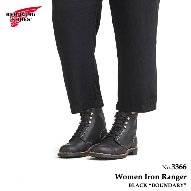 レッドウィング REDWING 3366 レディース アイアンレンジャー ブラック