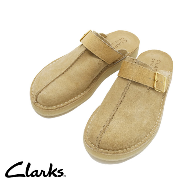 CLARKS ORIGINALS クラークスオリジナルズ Trek Mule トレックミュール サンダル スエード トープ クレープソール メンズ 〔FL〕