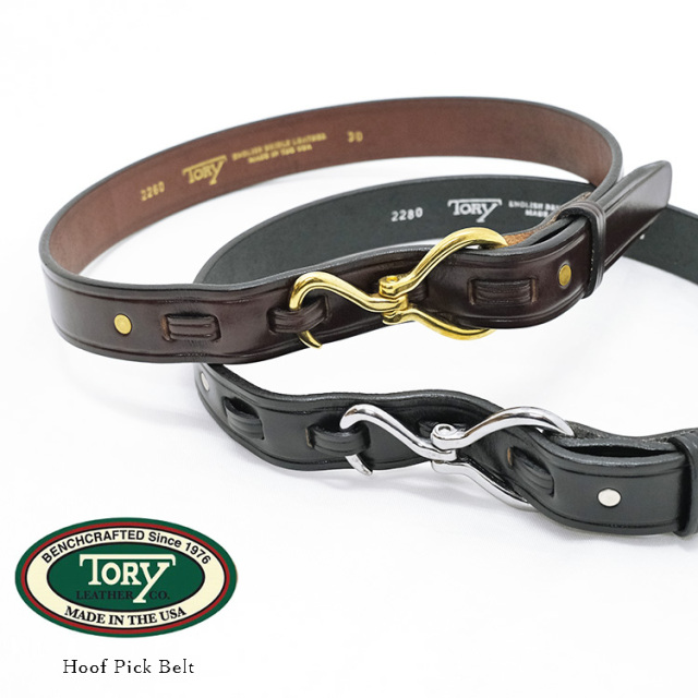 TORY LEATHER トリーレザー Hoof Pick Belt フーフピックベルト イングリッシュブライドルレザー 牛革 アメリカ製 〔FL〕