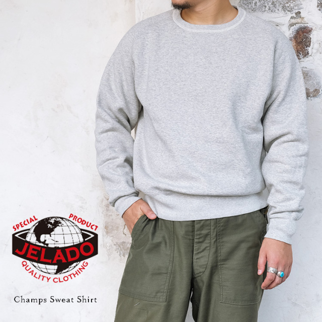 JELADO ジェラード　スウェットShirt Salt & Pepper JELADO ジェラード AB82251S Champs Sweat Shirt チャンプス