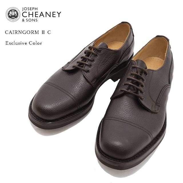 Joseph Cheaney ジョセフチーニー Cairngorm ケンゴン Dark Brown Pull Up ダークブラウン プルアップレザー FLISCO別注カラー 牛革 英国製 〔FL〕