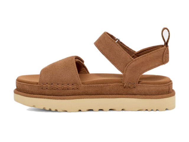 新品　UGG ブラウン ウェッジサンダル　サイズ23cm UGG Australia アグ デインズ スライド ウェッジ サンダル