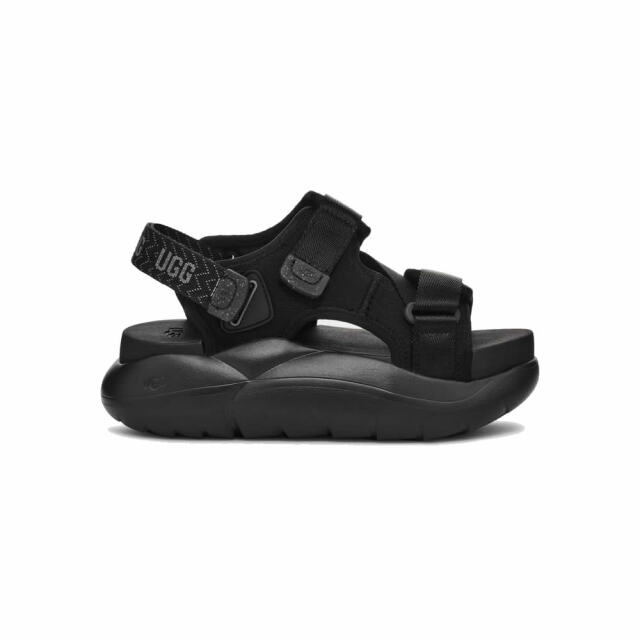 UGG クロスストラップ スリッパ ブラック/ホワイト UGG クロスストラップ スリッパ ブラック/ホワイト - メルカリ