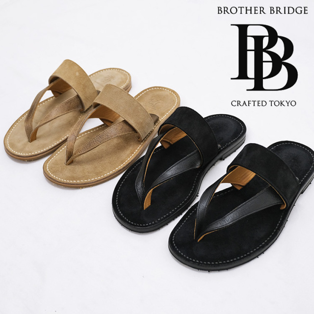 brother bridge ブラザーブリッジ サンダル PALERMO黒 BROTHER BRIDGE ブラザーブリッジ PALERMO パレルモ トング