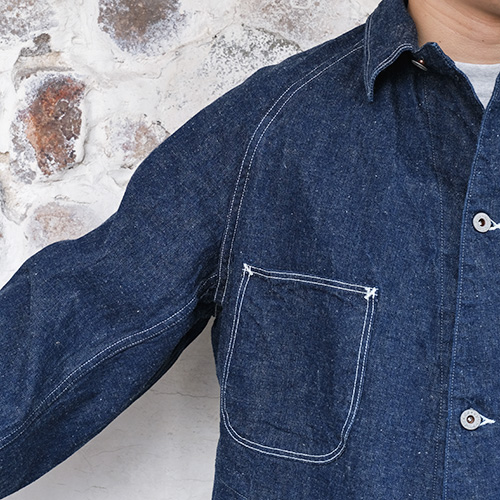 極美品　orslow カバーオール　40s 大戦モデル　サイズ1 orSlow オアスロウ 40'S 大戦 デニム ルーズフィット