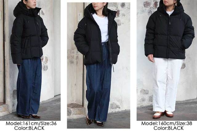 PYRENEX HWO033-BK-JP38-JPM ダウンジャケットレディース