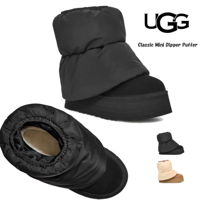 アグ レディース ブーツ クラシック  ミニ ディッパー パッファー UGG Classic Mini Dipper Puffer #1158275