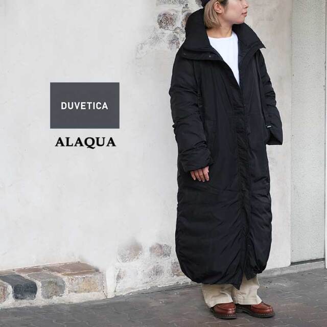 デュベティカ ダウンコート アラクア レディース 安達祐実 コラボレーションモデル 2025年秋冬 ロング アウター ダウン ブラック カーキ オリーブ 40 42 M L DUVETICA ALAQUA #252WB1-10630-00-10510 日本正規販売店