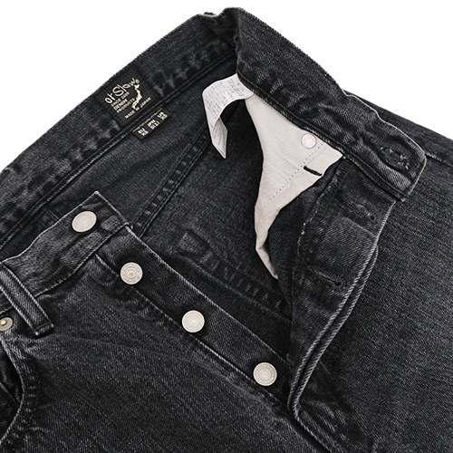 値下げしました　オアスロウ　デニム　105W Lサイズ 美品　ブラック加工モデル orSlow/オアスロウ Short Length 105 90's Denim [OneWash