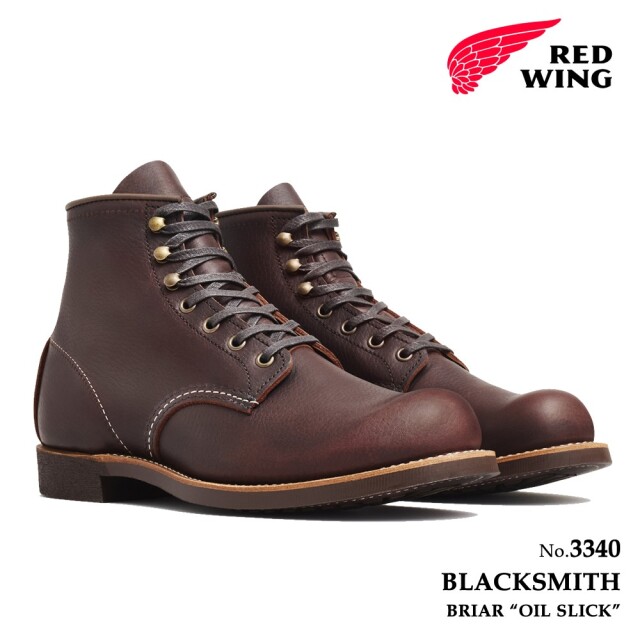 レッドウィング REDWING 3340 レッドウィング ブラックスミス ブライアー「オイルスリック」
