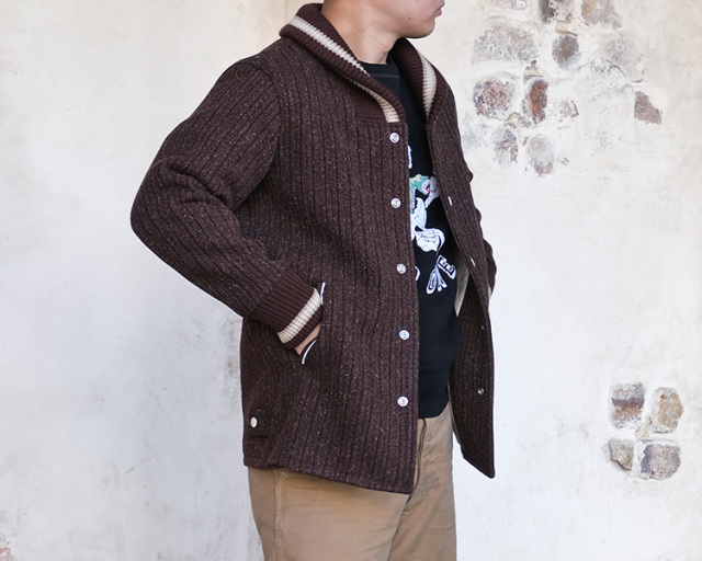 GW価格！新品 NOWOS ブラウン シルクファージャケット