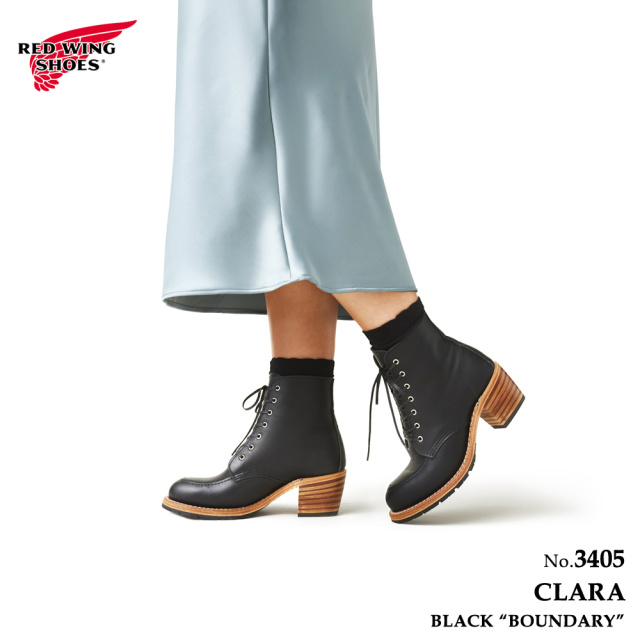 レッドウィング REDWING 3405 CLARA レディース ブーツ クララ ブラック バウンダリー レッドウイング