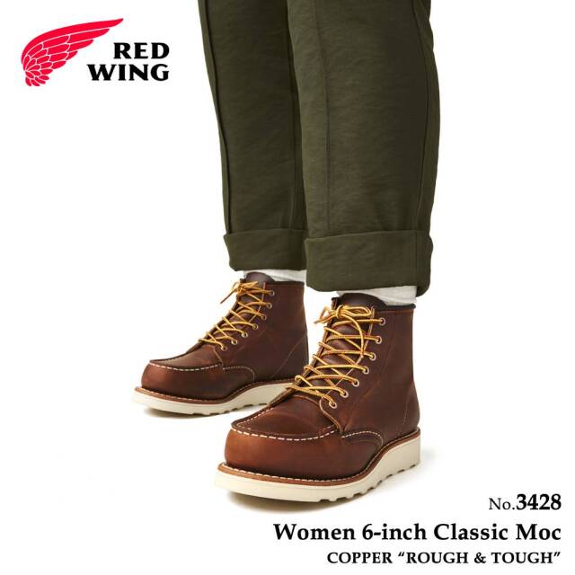 レッドウィング REDWING 3428 6-inch Classic Moc レディース ブーツ 6インチ クラシックモック カッパー レッドウイング