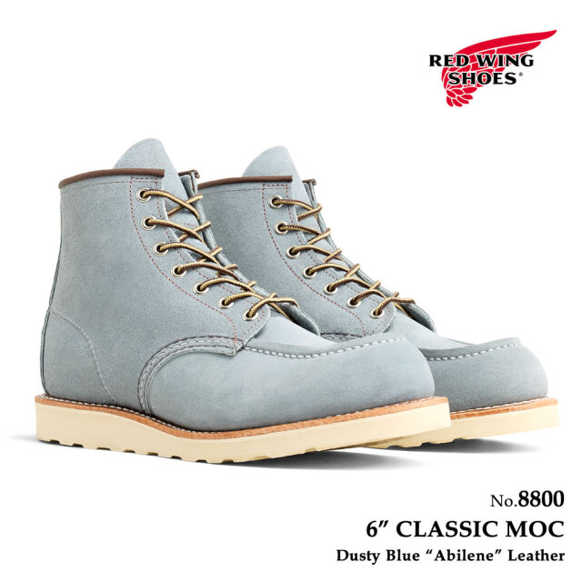 レッドウィング REDWING 8800 クラシックモック ダスティブルー・アビリーン モックトゥ ブーツ レッドウイング
