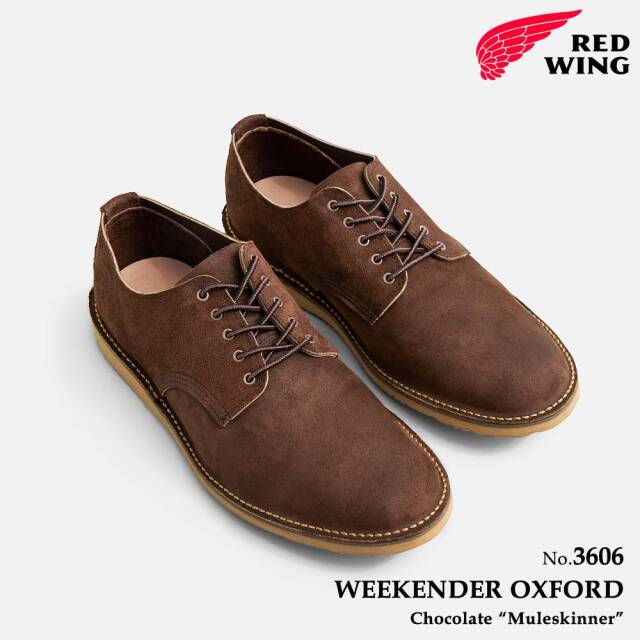 レッドウィング REDWING 3606 ウィークエンダー オックスフォード チョコレート・ミュールスキナー ラフアウト レッドウイング