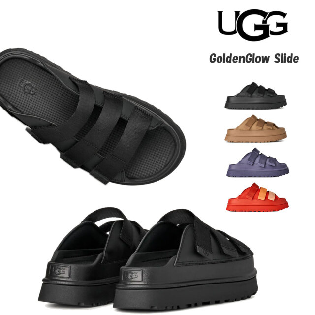 アグ サンダル ゴールデングロウ スライド GoldenGlow Slide 1167430 レディース 厚底