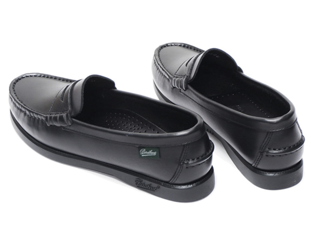 パラブーツ 5 1/2 24.5 コロー マリーン ローファー ブラック CORAUX / MARINE – Paraboot