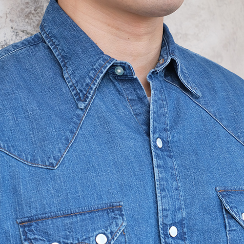 orSlow オアスロウ 01-8124-95 Denim Western Shirt デニム