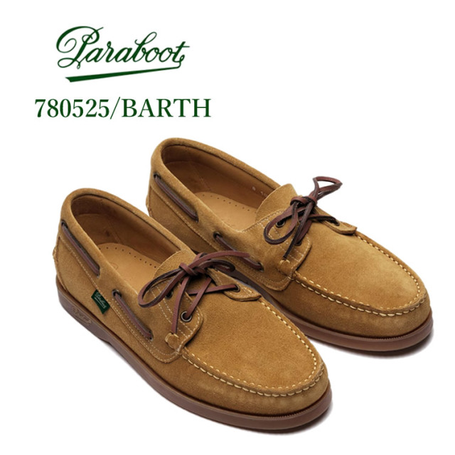 パラブーツ バース メンズ 靴 デッキシューズ スエード ローファー Paraboot BARTH MENS VEL FAUVE／ブラウン 5／5.5／6／6.5／7／7.5／8／8.5／9／9.5／23.5cm／24cm／24.5cm／25cm／25.5cm／26cm／26.5cm／27cm／27.5cm／28cm 780525