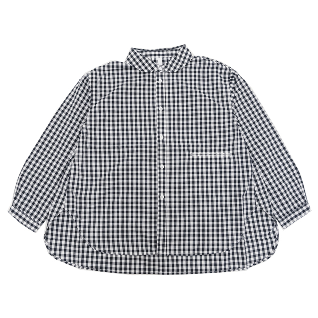 ドミンゴ dmg ディーエムジー タイプライターチェック ラウンドカラー