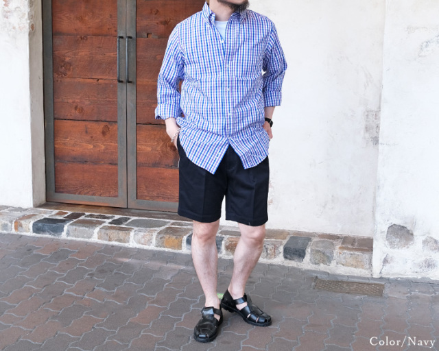 BARNSTORMER バーンストーマー 1402P 2P DRESS CHINO SHORTS 2プリーツ