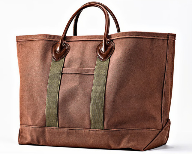 Leather Handle Tote Bag