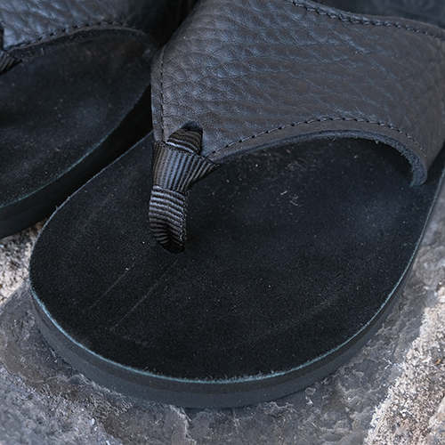 SANDALMAN 501 Beach Wide Bullhide 26cm黒 THE SANDALMAN サンダルマン 501 BEACH WIDE ビーチワイド
