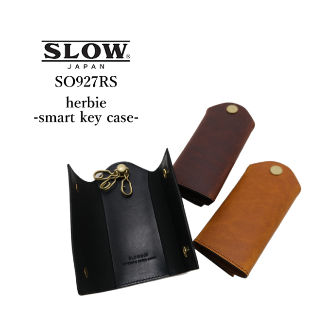 ＜クーポン対象外＞ スロウ ハービー スマートキーケース カードケース レザー SLOW herbie smart key case ブラック／キャメル／レッドブラウン ONEsize SO927RS