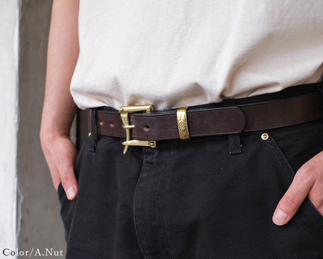 試着のみ Martin Faizey UW  サドルレザーベルト 30 Martin Faizey（マーティンフェイジー）1.5inch West End Buckle
