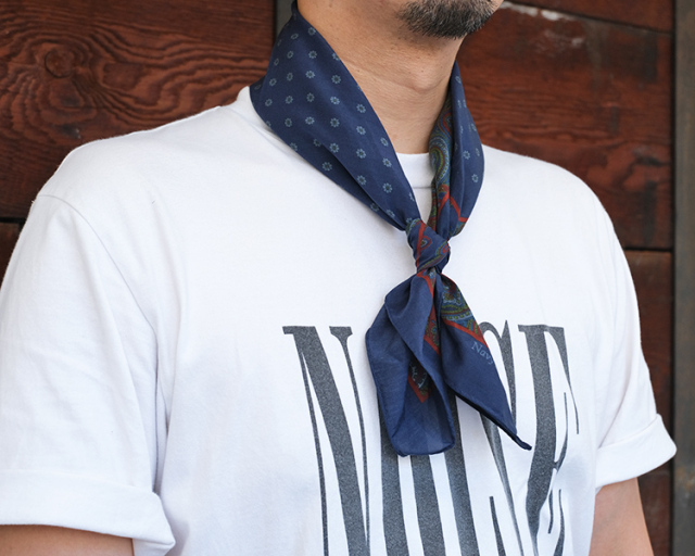 メール便可】NAVY ROOTS ネイビールーツ Scarf paisley pattern