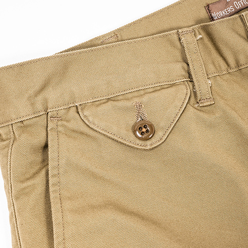 WORKERS オフィサートラウザーズ ワーカーズ ベージュ 34 WORKERS ワーカーズ Officer Trousers, Regular Fit Greige