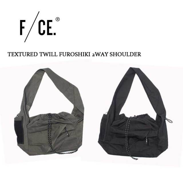 FCE エフシーイー TEXTURED TWILL FUROSHIKI 2WAY SHOULDER テクスチャード ツイル フロシキ 2ウェイ ショルダー 軽量 メンズ レディース ブラック FTT36252B0002